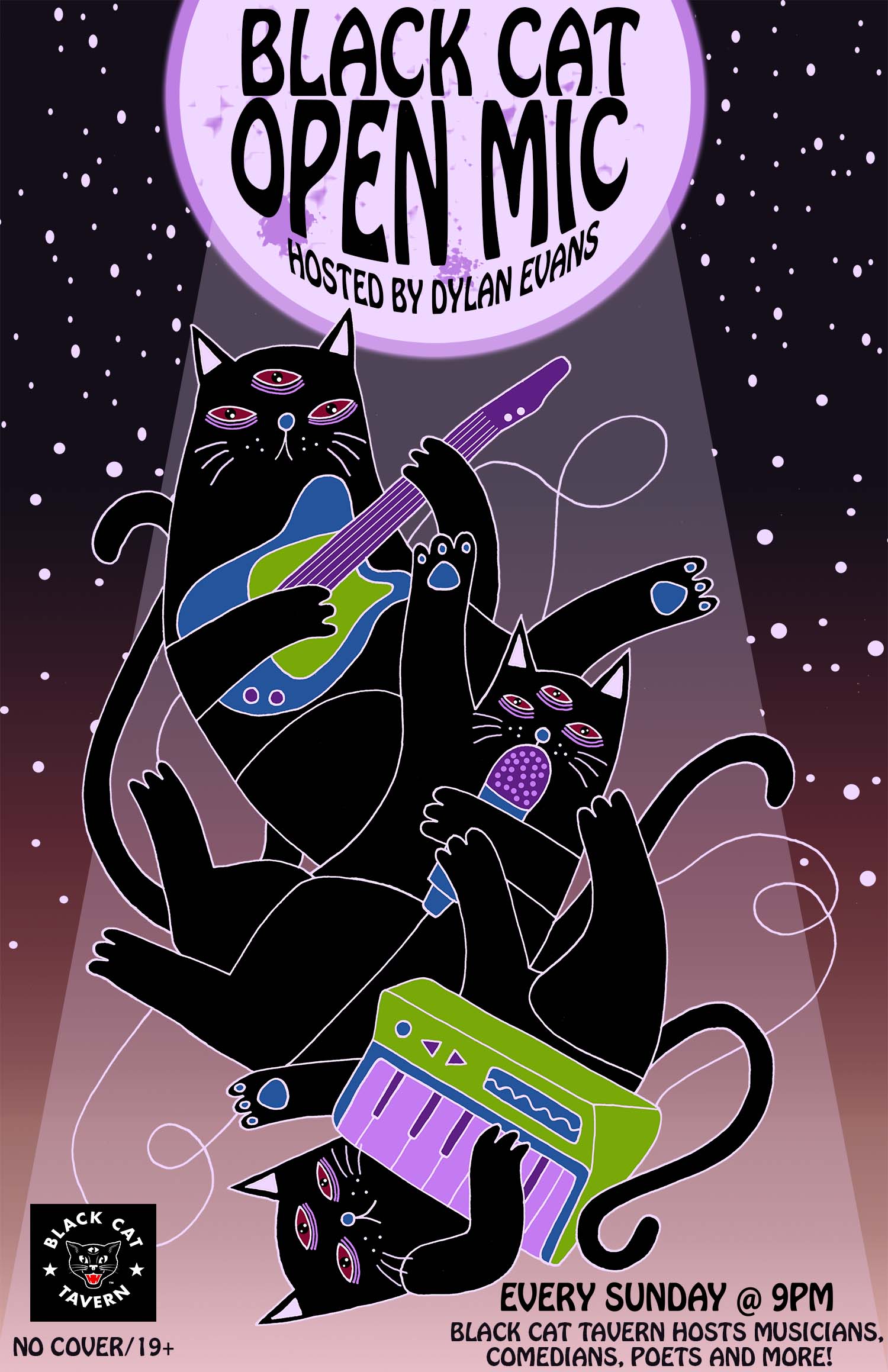 poster, Black Cat Tavern, 2018 